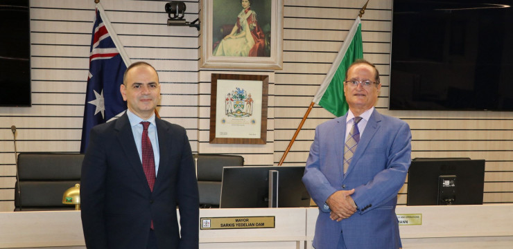 The High Commissioner met the Mayor of Ryde, Sarkis Yedelian