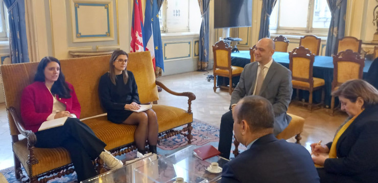 Zareh Sinanyan meets with the Deputy Mayor of Lyon