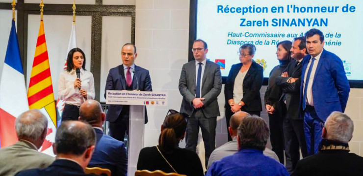 Zareh Sinanyan Attends Official Reception Hosted by Nice City Hall