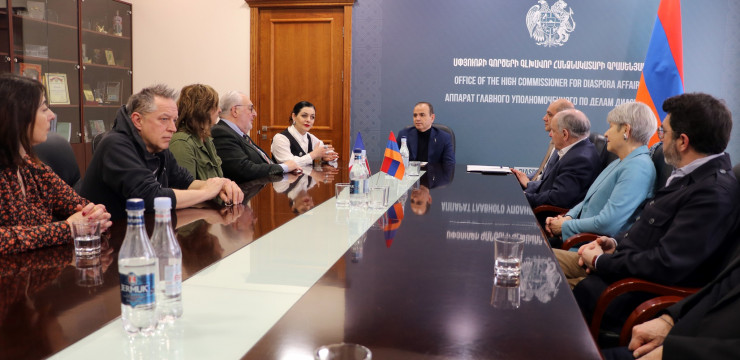 High Commissioner Zareh Sinanyan Meets with French Delegation as Part of "Manouchian Week"