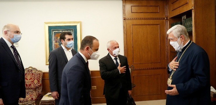 Члены армянской делегации в Ливане встретились с Католикосом Арамом I.