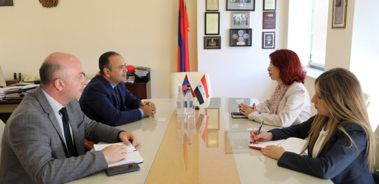 Meeting with Ambassador of Syria to Armenia Dr. Nora Arisian