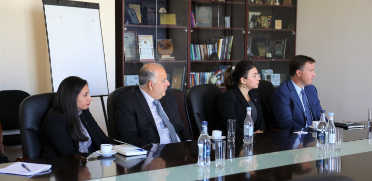 Meeting with The Armenian Assembly of America and Mari Manoogian at our Office