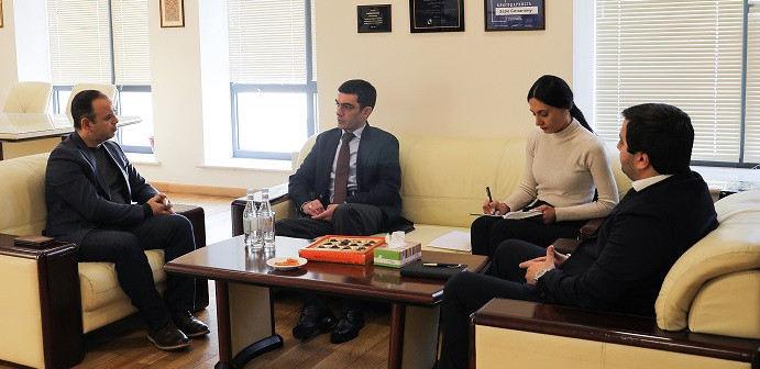 Zareh Sinanyan met the Minister of Foreign Affairs of Artsakh