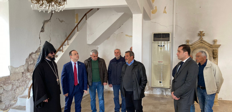 The High Commissioner for Diaspora Affairs, Zareh Sinanyan, visited Kessab and Latakia